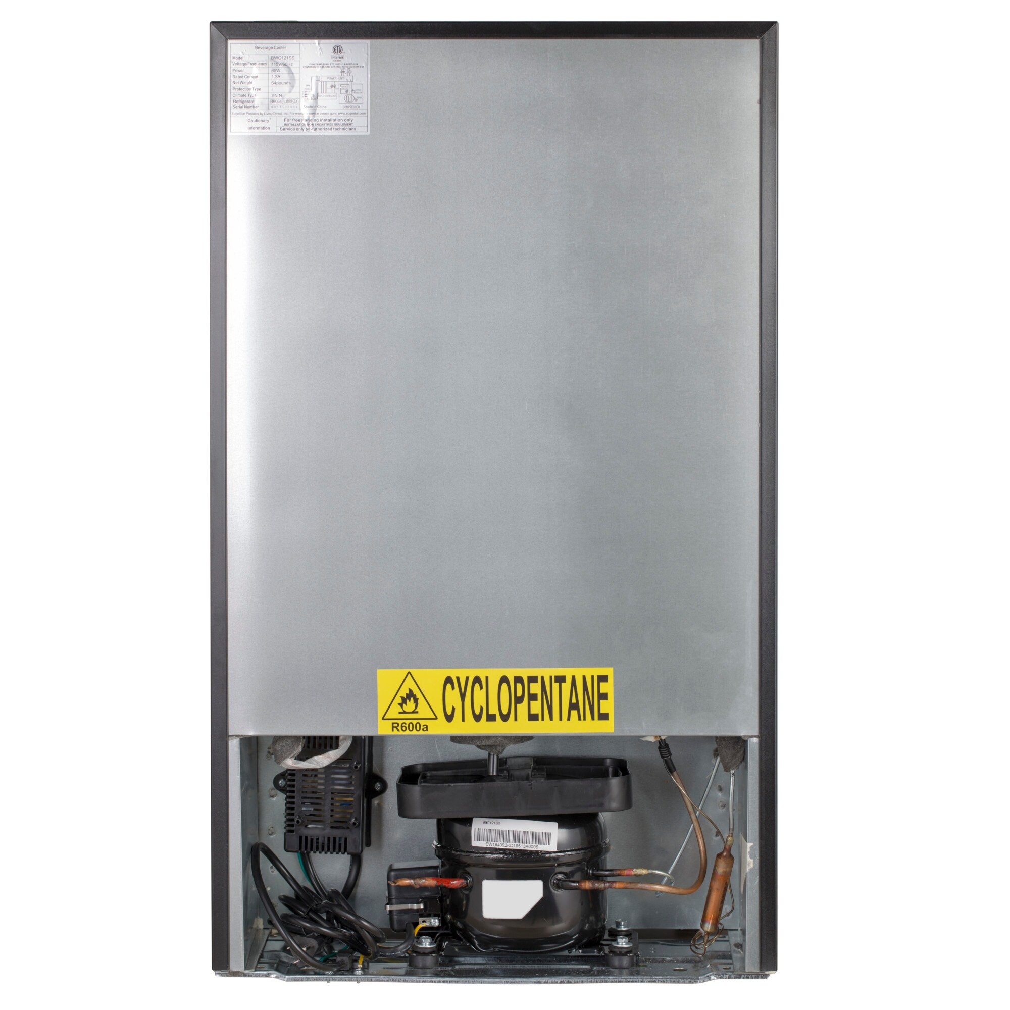 Shop Edgestar Bwc121 19 Wide 105 Can Capacity Extreme Cool Beverage Center Stainless Steel Overstock 29570802