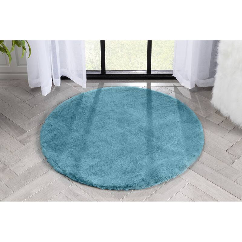 Well Woven Opal Crest Plush Glam Modern Area Rug