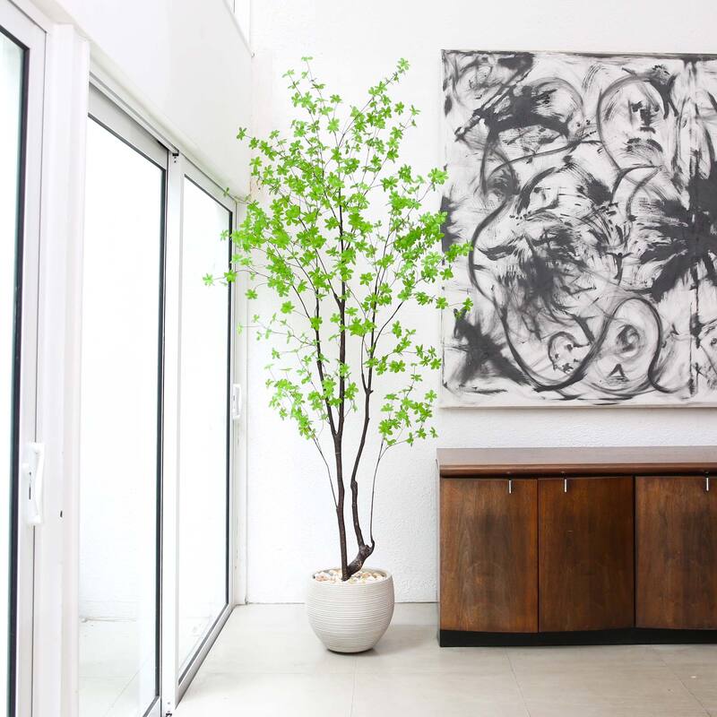 8' Artificial Minimalist Enkianthus Tree - Green