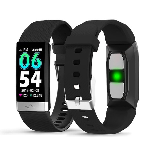 Indigi Bluetooth Sport Fitness Tracker SmartWatch 24/7 Body Temperature,  Heart Rate, Blood Pressure, Blood Oxygen (SPO2) Monitor - Overstock -  35082836