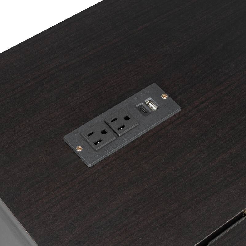 Queen Size Murphy Bed with Large Drawers and Charging Station