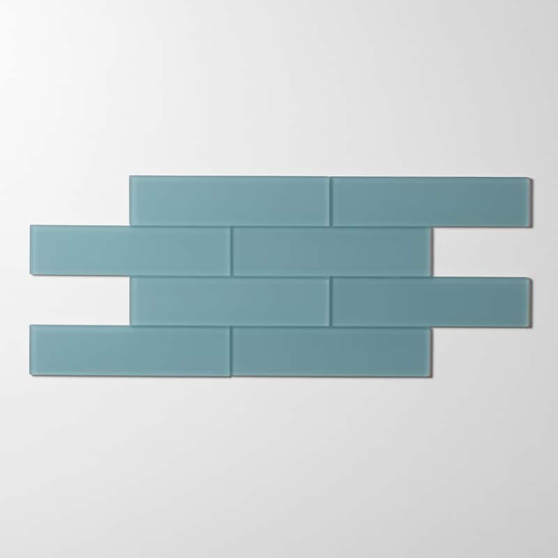 2 in. x 8 in. Glass Subway Wall Tile