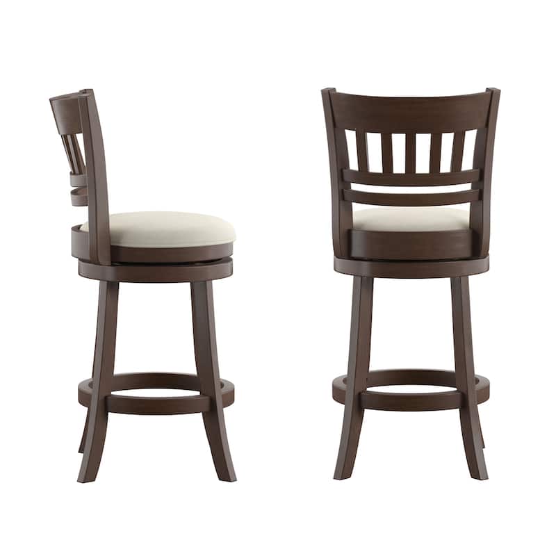 Rovinj Lattice Back 24"H Swivel Counter Height Stool