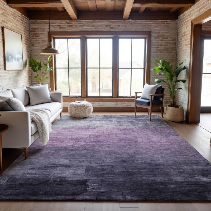 Premium Washable Super Soft Ombre Brushstrokes Mayfield Rug