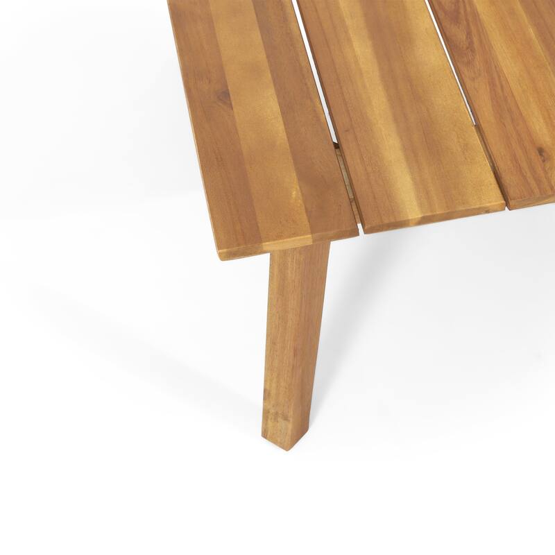 Burchett Acacia Wood Outdoor Coffee Table by Christopher Knight Home