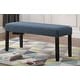 preview thumbnail 6 of 14, Roundhill Furniture Biony Fabric Dining Bench with Nailhead Trim