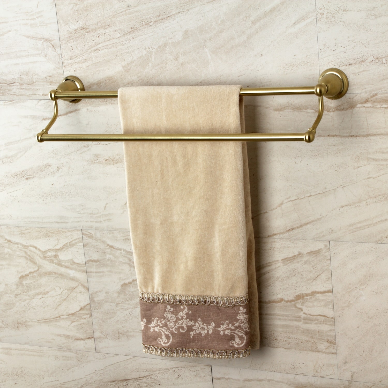 Kingston Brass Heritage 24-Inch Dual Towel Bar