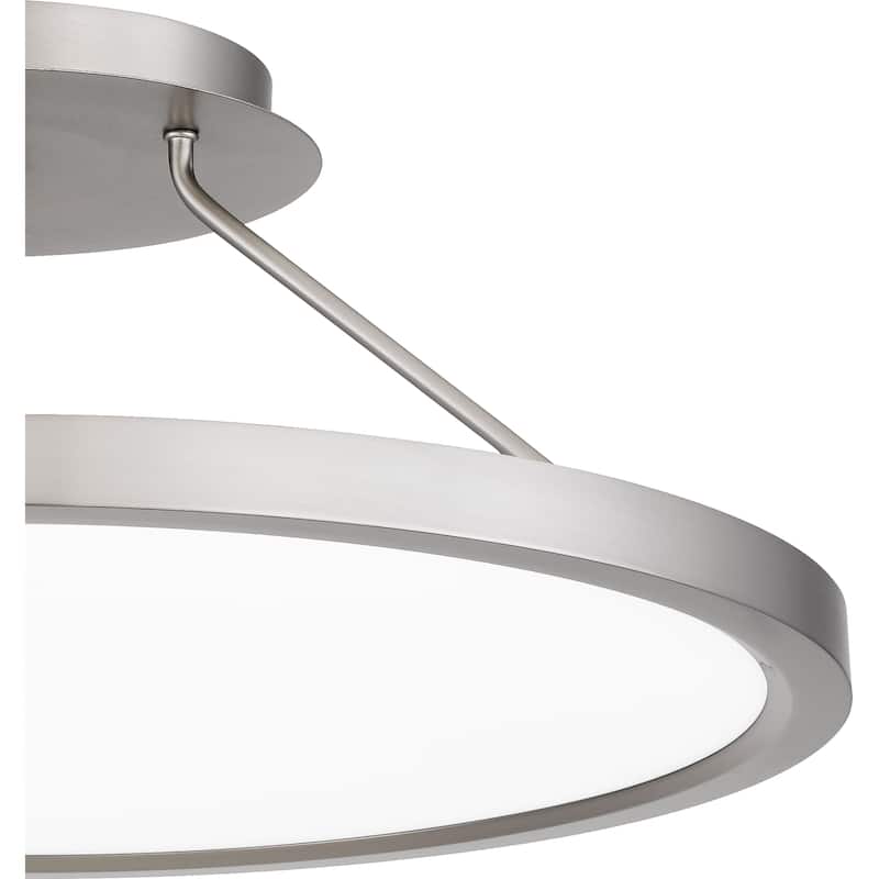 Outskirts Integrated LED Brushed Nickel Semi-Flush Mount - Brushed Nickel