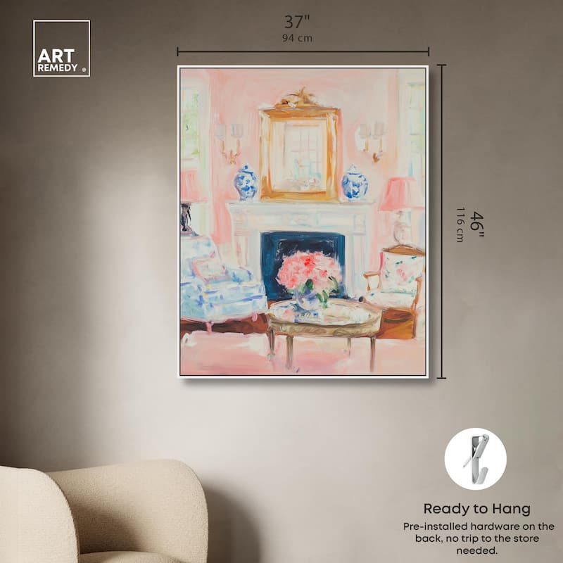 Softly Painted Space Canvas by Art Remedy