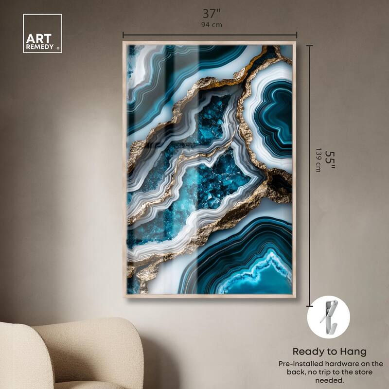 Teal Tides Treasure II Shadowbox by Art Remedy
