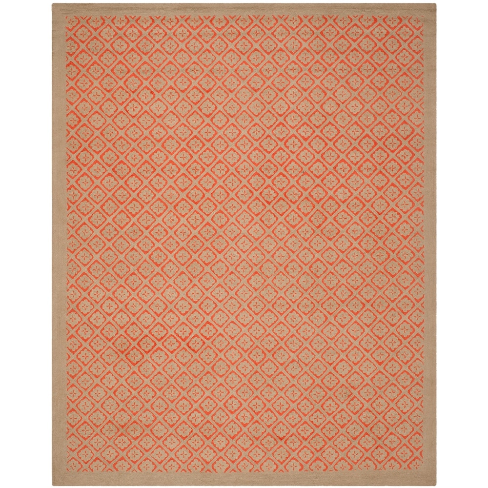 Martha Stewart by SAFAVIEH Blossom Lattice Hand-hooked Wool Area Rug