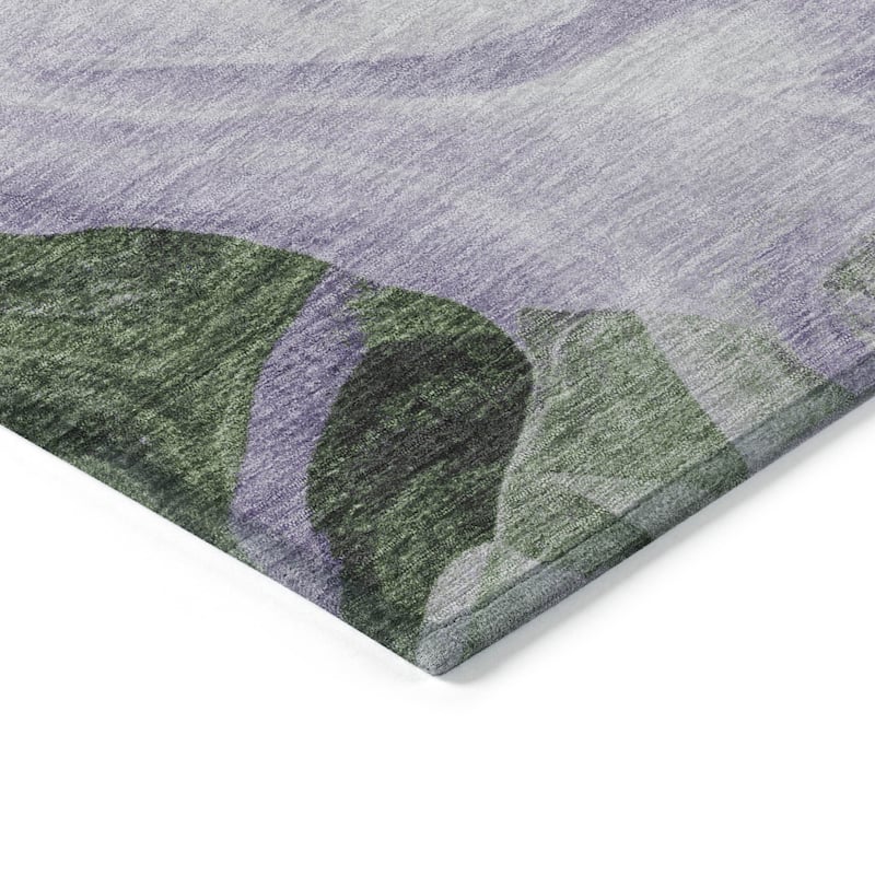 HomeRoots Abstract Transitional Rectangle Outdoor Rug