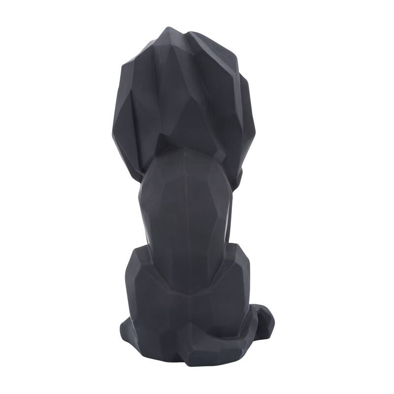 Sagebrook Home 11" Sitting Lion Sculpture Polyresin Decorative Lion Statue