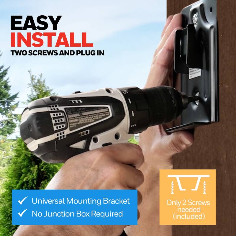 18" Honeywell Matte Black Outdoor Wet-Rated Oscillating Wall Fan with Remote, 3-Speed AC Motor - 18 Inches