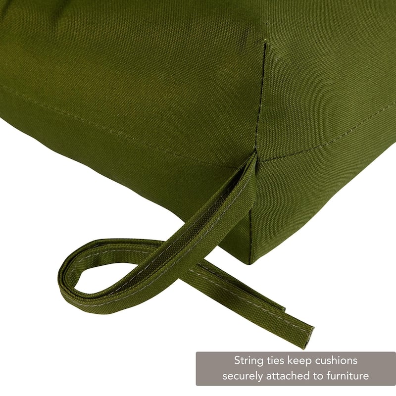 Summerside 18-inch x 51-inch Outdoor Green Bench Cushion (Cushion Only)