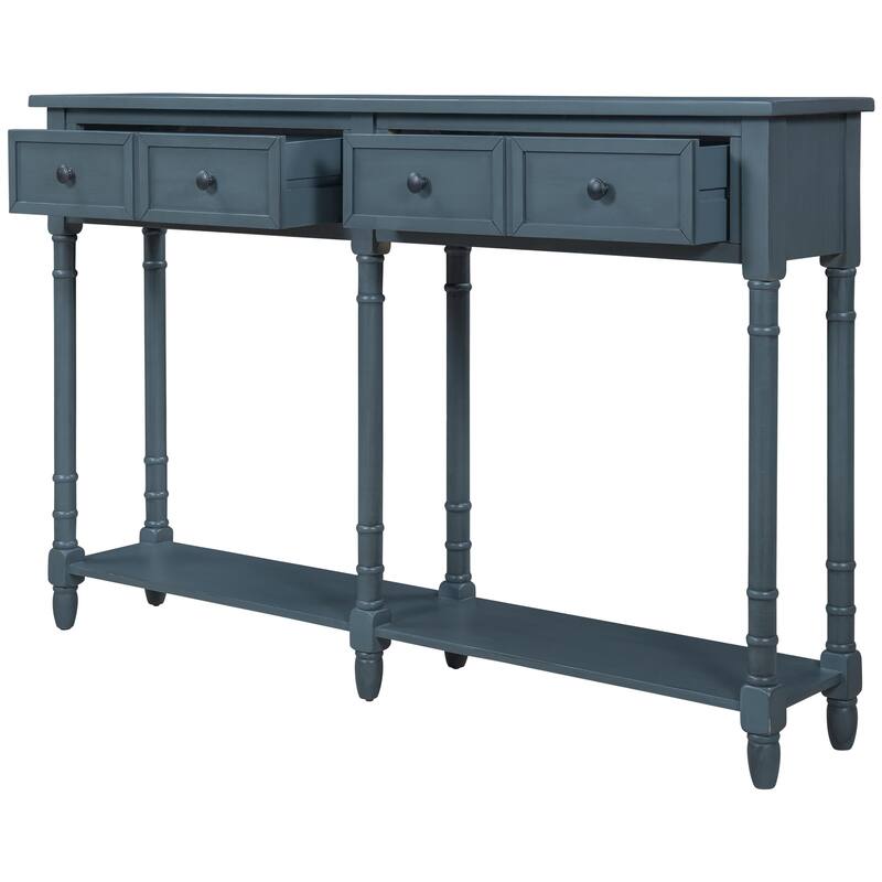 Console Table Sofa Table with Two Storage Drawers