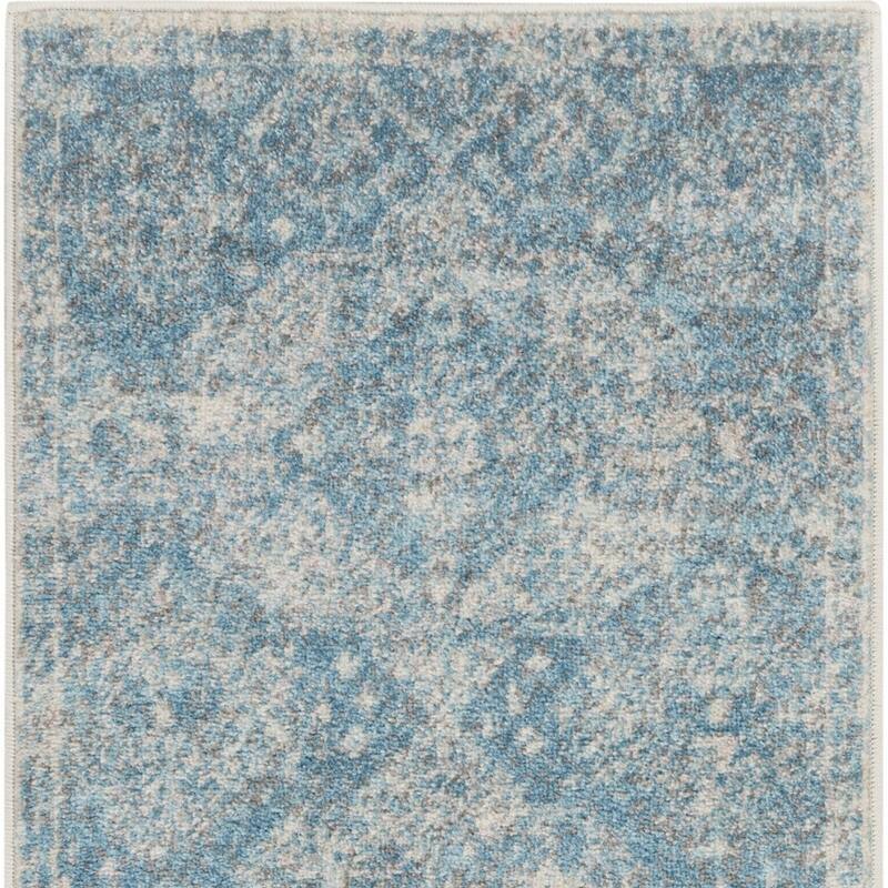 HomeRoots Medallion Transitional Rectangle Area Rug - 48.00 in. x 24.00 in. x 0.50 in.