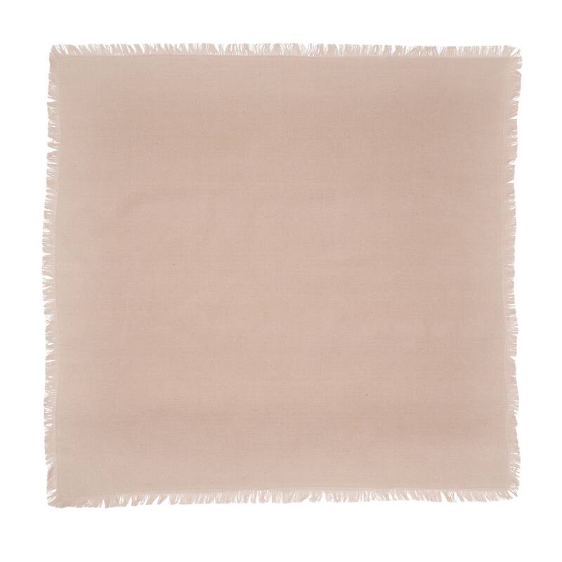 Frayed Sand Napkin Set of 6 - Beige