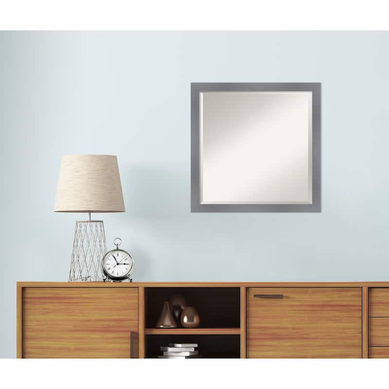 Edwin Beveled Wood Framed Wall Mirror