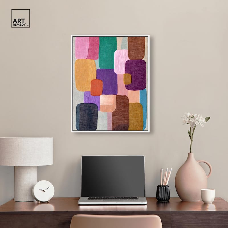 Color Block Cadence I Canvas by Art Remedy