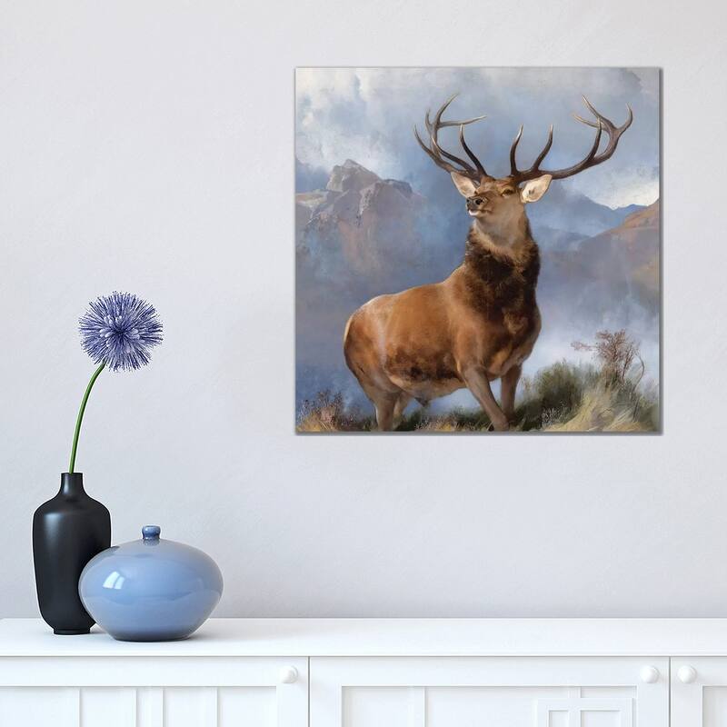 iCanvas "The Monarch of the Glen, c.1851 " by Sir Edwin Landseer Canvas Print - 18x18x1.5