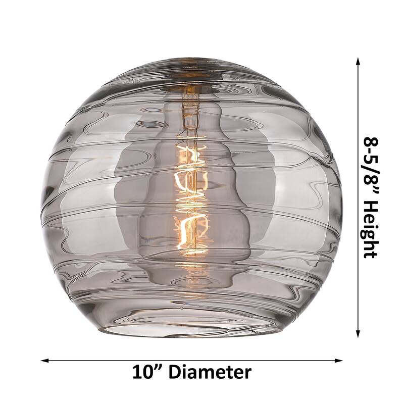 Innovations Lighting 434-1F-10-10 Crown Point Flush Mount Crown Point