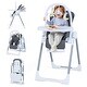 preview thumbnail 1 of 18, Gymax Foldable Baby High Chair for Babies & Toddlers w/Adjustable Dark Gray