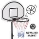 preview thumbnail 15 of 13, Aosom Portable Swimming Pool Basketball Hoop, 30 Inch Backboard with a Telescoping Height & All-Weather Build