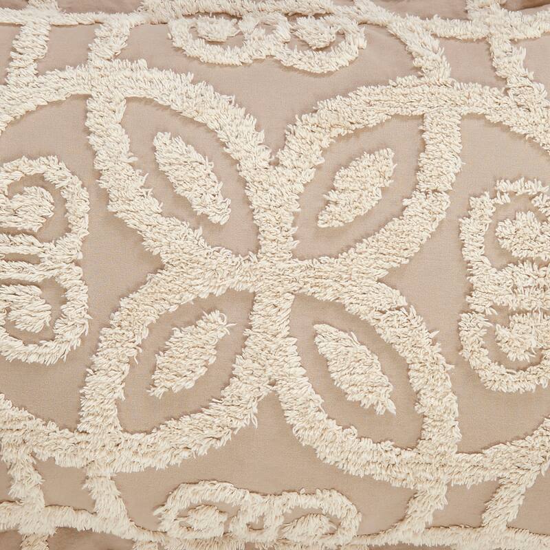 Better Trends Eden Comforter Set 100% Cotton Tufted Soft Plush Chenille Machine Washable Tumble Dry
