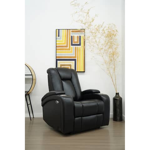 Abbyson Tanner Top Grain Leather Power Theater Recliner