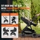 preview thumbnail 5 of 28, Carbon Steel Foldable 5-in-1 Stroller with Reversible Seat - 34.6” L x 23.6” W x 46.5” H