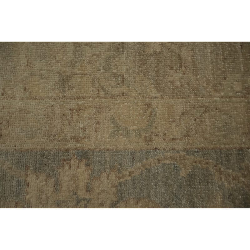 Hand Knotted Oriental 100% Wool Carpet Traditional Floral Brown Ziegler Area Rug - 11' 8'' X 9' 0''