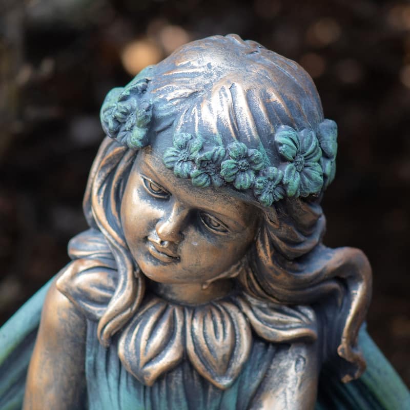 25.5" Tall Sitting Fairy "Iris"
