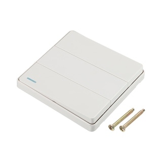 Light Switch Wall Panel Push Button 3 Gang 1 Way White 250V 10A ...