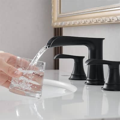 Bathroom Faucets for Sink,3 Hole Widespread Bathroom Sink Faucet