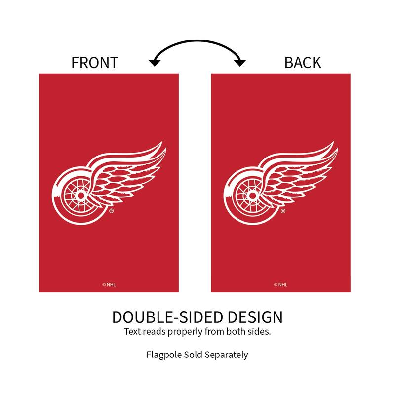 Applique Flag, House Size, Detroit Red Wings