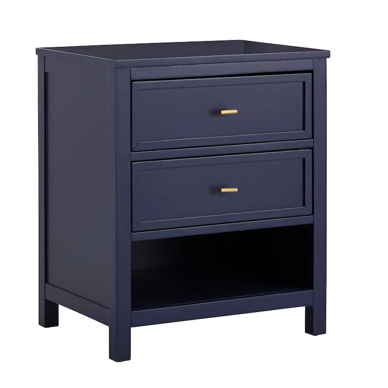 Lydia 2-Drawer Nightstand by iNSPIRE Q Modern - Blue