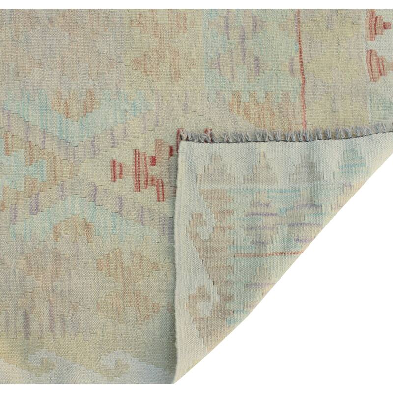 Sun Faded Flatweave Meltem Rust/Ivory Runner - 2'7" x 9'11"