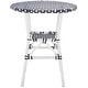 preview thumbnail 33 of 46, SAFAVIEH Outdoor Patio Furniture California Bistro Table (Fully Assembled)