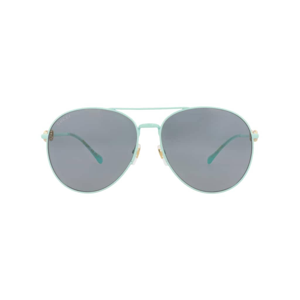 Gucci Aviator-Frame Metal Sunglasses