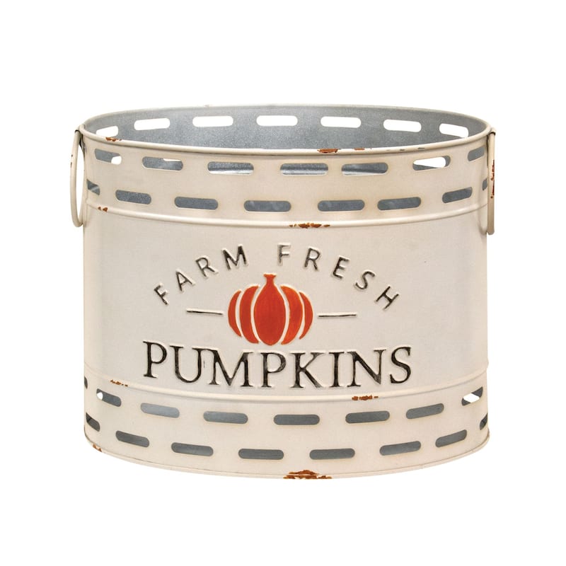 3/Set Farm Fresh Pumpkins Oval Buckets