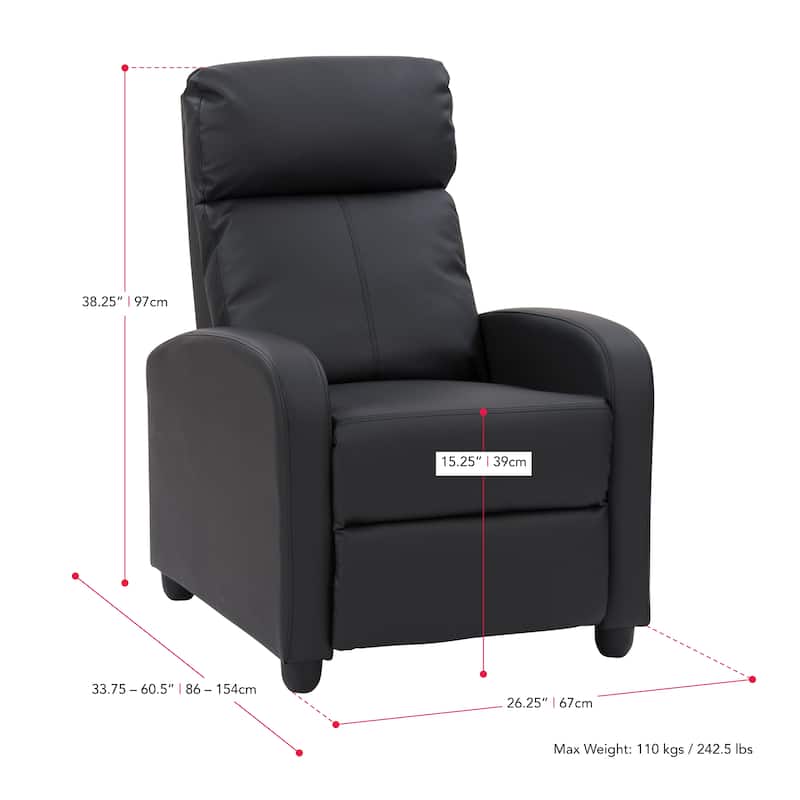 CorLiving Oren PU Recliner
