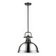 preview thumbnail 10 of 11, Duncan 1-light Hanging Dome Pendant with Rod
