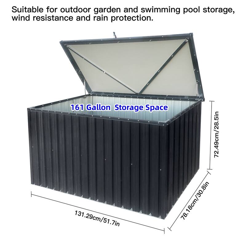 Metal Storage Box Store Small for Garden, Patio or Terrace