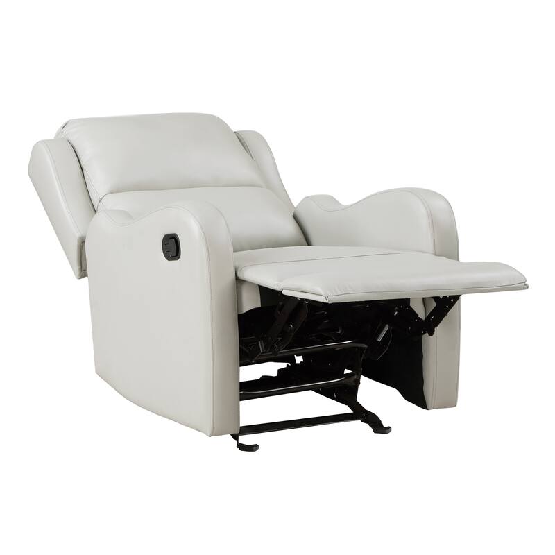 Linden Faux Leather Glider Manual Reclining Chair