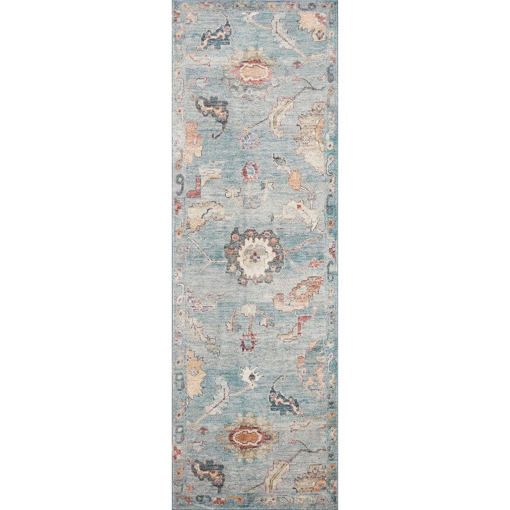 Alexander Home Sara Ultra Plush Shabby Chic Botanical Area Rug
