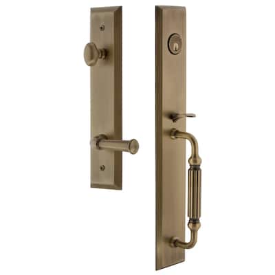 Grandeur Fifth Avenue Solid Brass Rose Right Handed Keyed Entry Single
