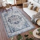 preview thumbnail 191 of 204, Gertmenian Crystal Print Washable Digital Printed Flat Pile Polyester Slip Resistant Area Rug Collection