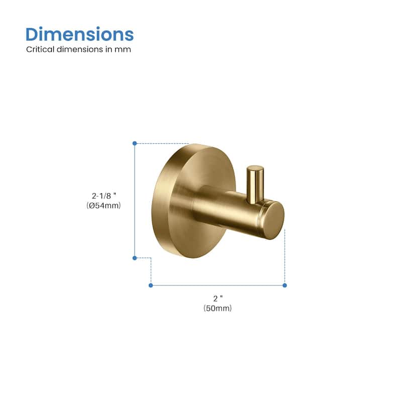 Circular Bathroom Towel and Robe Hook