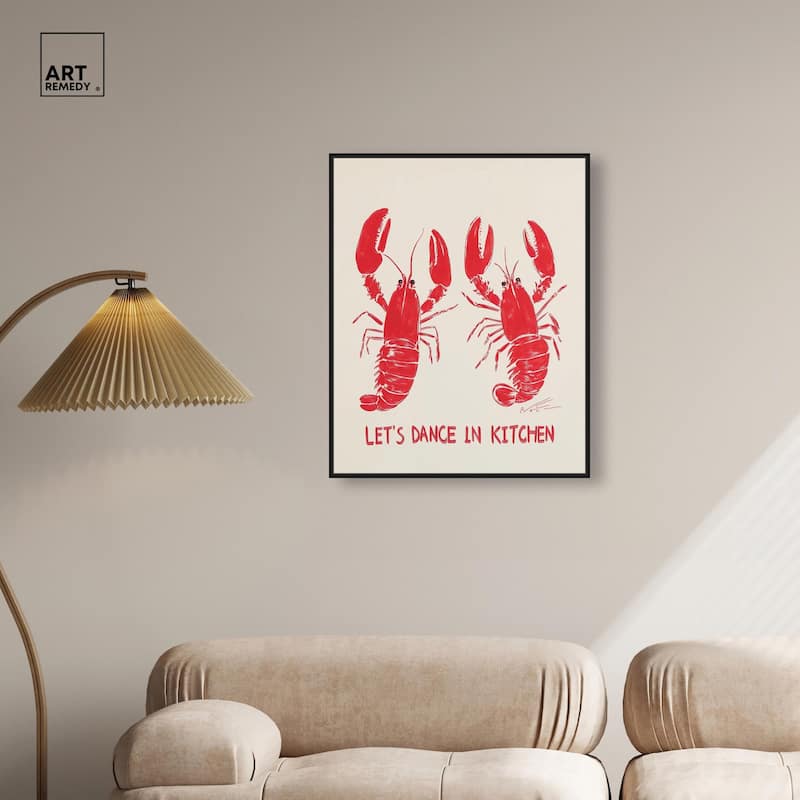 Let's Dance In Kitchen Canvas by Art Remedy